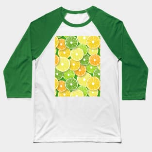 Citrus fruit slices pop art 3 Baseball T-Shirt